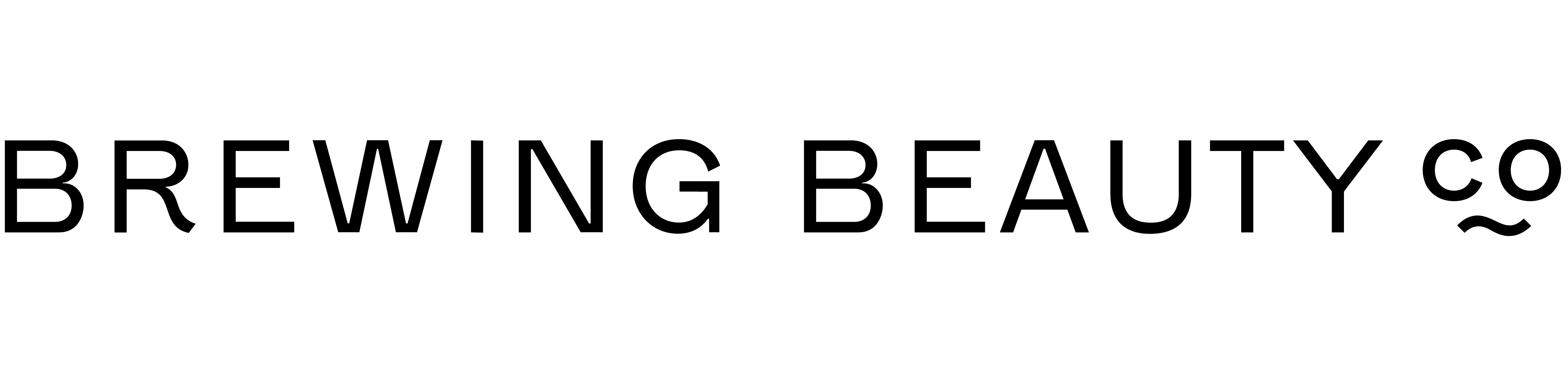 Logo of Brewing Beauty Co with a minimalistic design.