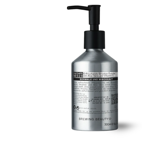 Erfrischende Grüntee-Dusche