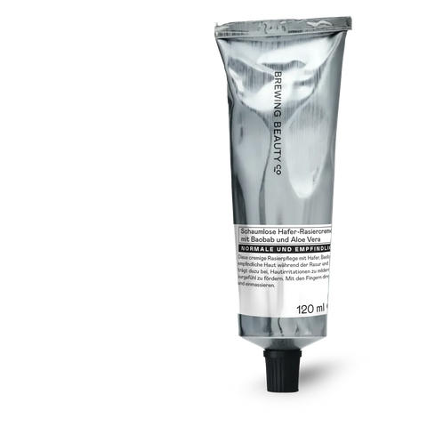 Schaumlose Hafer-Rasiercreme