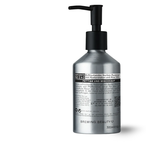 Erfrischendes Gurken-Rasiergel