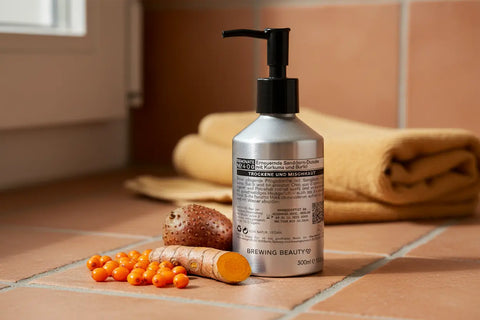 Erneuernde Sanddorn-Dusche